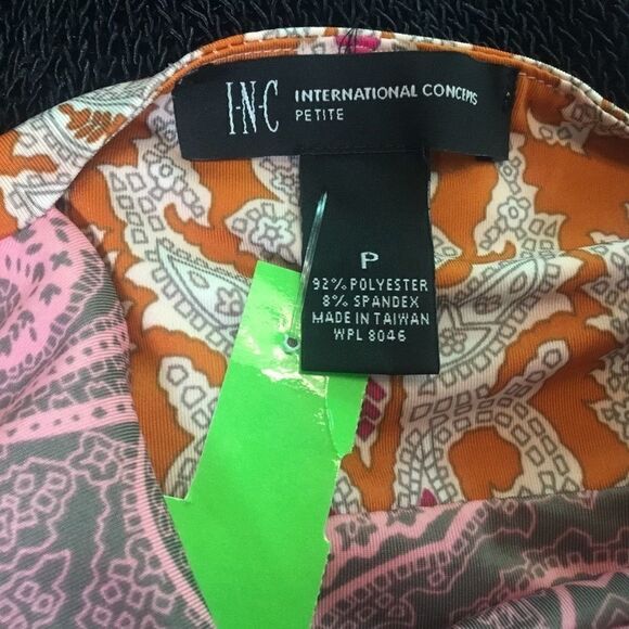 NWT. INC Brand Women’s Sz P Print Sleeveless Dress - Picture 10 of 11